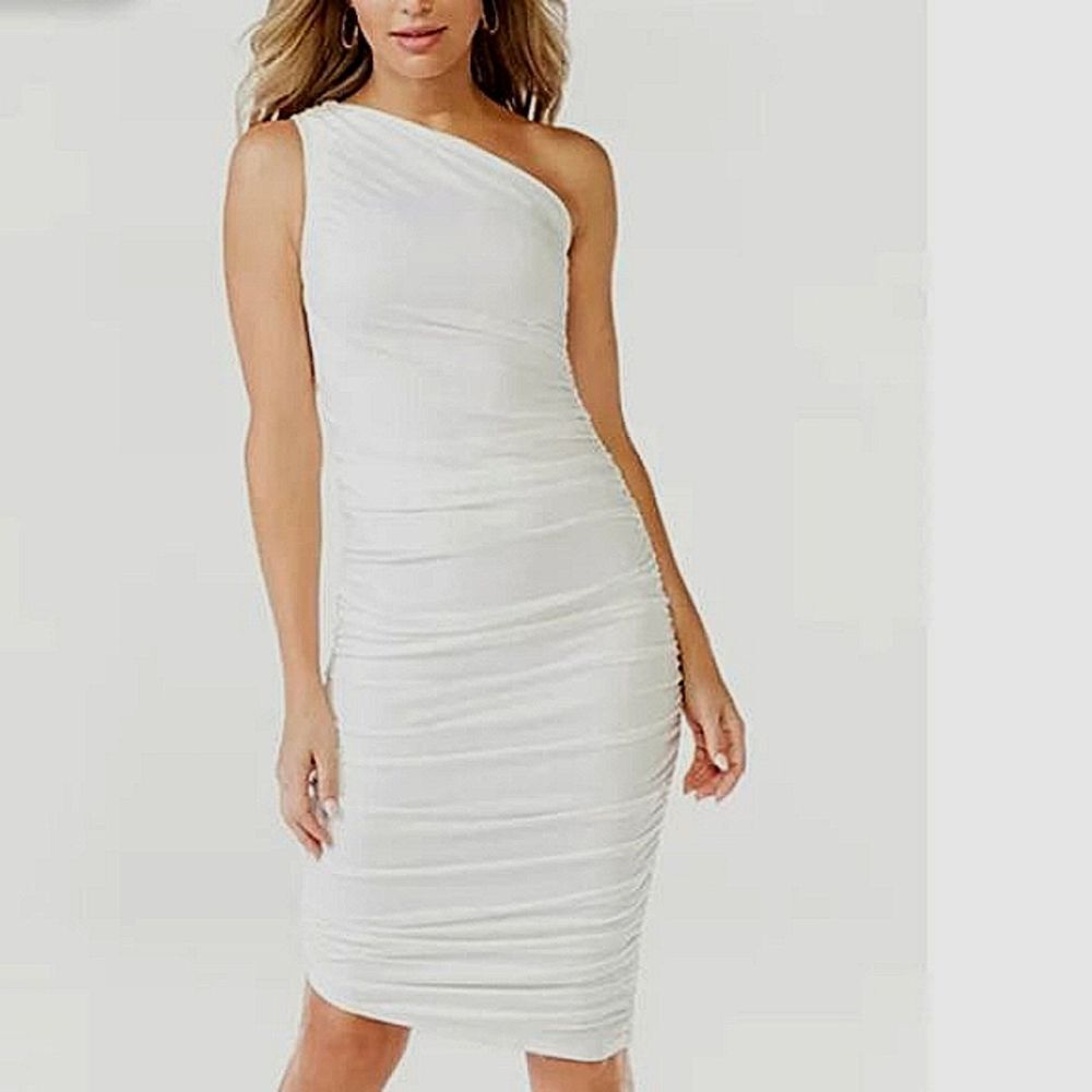 Women XXL One Shoulder Long Fitting Slimming Dress Sexy NWT Sofia Vegara Party